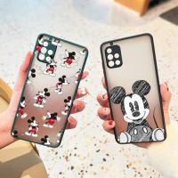 Mickey Mouse For Samsung Galaxy A01 A12 A02S A21S A32 A42 A51 A50 A52 A70 A71 A72 Frosted Translucent Phone Case