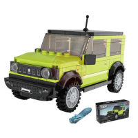 【ToysRUs 玩具反斗城】Cada咔搭 1:24授權JIMMY吉普積木車SUZUKY(玩具 模型 積木 賽車)