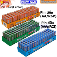 Hộp 40 viên / 60 viên pin AA(tiểu), AAA(đũa),pin carbon(than) 1.5V,hiệu Megareel,yuform( r6p,r03p).