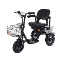 New Family Small Battery Electric Three-wheeled Power Elderly Lithium Battery Electric Tricycle