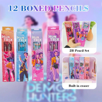 Kpop Demon Hunters Fashion Pencil 12 Pack Pencil Cartoon Beauty 2B Pencil Children's High Y1K7