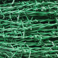 匠心廠家直銷綠色PVC包塑熱鍍鋅刺繩刺鐵絲鐵絲網圍欄網隔離 雙十一購物節