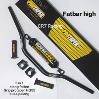 Paket Hemat 3in1 Stang / stir fatbar protaper High set raiser + busa palang stang + handgrip protape