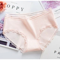 Celana Dalam . Korea UW1 3D KATUN COTTON PREMIUM Wanita Underwear CD Adem Lembut Sutra Kolor Mid Wai