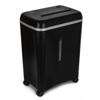 WOLVERINE 8-Sheet Super Micro Cut High Security Level P-5 Ultra Quiet Paper/Credit Card Home Office Shredder SD9101 Black