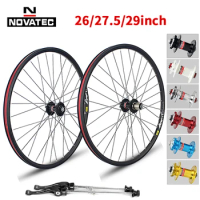 Novatec Mountain bike wheelset 26/27.5/29inch D041/D042 4 bearing 7-11 speed 32H Disc brake 29er Aluminum alloy bicycle wheel