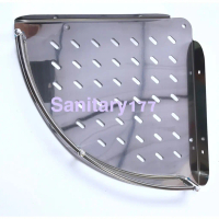 Rak Sudut Stainless Murah single - Tempat Sabun Shampo pojok Kamar Mandi Dapur bumbu dapur stenlis /