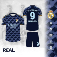 Bộ quần áo đá bóng nam nữ câu lạc bộ  Real Madrid chất thun lạnh thoáng mát . Sét đồ đá banh cao cấp