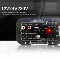 HIFI Stereo Audio Amplifier Power Amplifier Portable Car Amplifier PCB Bluetooth