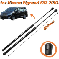 Qty(2) Rear Tailgate Trunk Lid Lift Supports Struts for Nissan Elgrand E52 Minivan 2010-present 680mm Gas Struts Shock Absorber