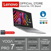 Lenovo Yoga Pro 7 14IAH10 - 27ID INTEL CORE ULTRA 9 285H 32GB 1TB 14.5" 3K OLED 120HZ TOUCH (UNIT + 