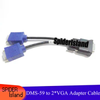 Reliable Quality DMS-59 to Double VGA Adapter Cable for Video Card 59Pin DMS to 2*VGA Support ATI HD