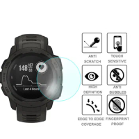 2pcs Full Screen Protector Film For Garmin Instinct Watch HD 9H 2.5D Tempered Protective Glass Explosion-proof Anti Scratch Film
