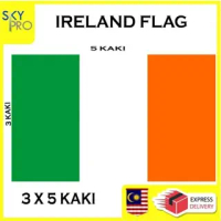 1 PC BENDERA IRELAND / FLAG IRELAND 3 x 5 KAKI