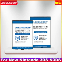 LOSONCOER 2300-3300mAh CTR-003 Battery For Nintendo 2DS 3DS NEW XL KTR-003 N Gamepad Controller
