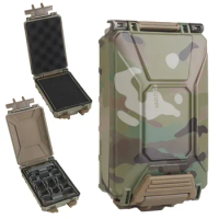 Battery Storage Box Tactical Case for CR2032 AAA 18650 18350 CR123A MOLLE Airsoft Vest Military Modular Mag Pouch Waterproof