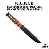 Ka-bar Short USMC Brown Leather Sheath