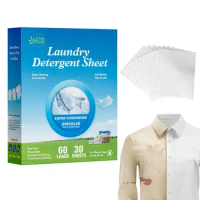 Laundry Detergent Sheets Strong Decontamination Laundry Soap Powder Anti-String Mixing Color Clothing Cleaning Sheets Detergent