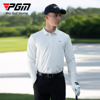 PGM 高爾夫服裝男 秋冬長袖T恤 運動高彈上衣 男裝衣服百搭polo衫