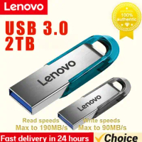 Lenovo Mini USB Flash Drive 2TB High Speed 1TB Pen Drive 128GB 256GB 512GB USB Memory For Windows 11 10 9 8 with Gift Key chain