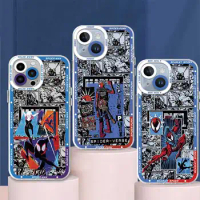 Marvel Spider-Man Across The Spider Verse Clear Case For Samsung Galaxy S23 S22 S21 S20 S10 FE Ultra Plus Note 10Lite 10Plus