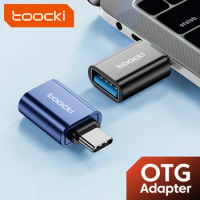 Toocki USB 3.0 Type-C Adapter Micro To Type C Male OTG ConnectorFor Macbook Xiaomi Samsung S20 Type-C Male to USB Female OTG