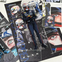 keyboard Pemandu F1, Stand Watak Verstappen, Estetika Tinggi, Hiasan Desktop, Stand 3D Watak DIY f1