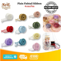 Kraf Kasih 4CM /9M FISH TAIL Ribbon Reben Riben Gift Satin Organza Mermaid Flower Bouquet Birthday B