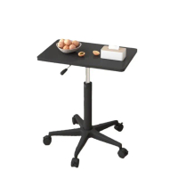 【RTAKO】滑輪移動筆電升降桌 筆記型電腦桌(工作臺 筆電桌 床邊桌 移動桌)