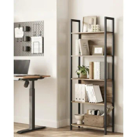 Book case5 Tiers Bookshelf, Classically Tall Bookcase Shelf,Book Rack,Modern Holder in /Living Room,Storage Shelves for Books