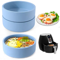 Steame Egg Bowl Air Fryer Egg Poacher Cup Mini Cake Bake Tray For Home Oven Microwave Liquidfood Cooking Silicone Container