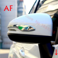 ABS Chrome for Honda City 2015 2016 2017 2018 Accessories Auto Rearview Mirror Decorations strip Cover trim Car Sticker Styling