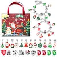 Christmas Advent Calendar Girls Gift Christmas Countdown Calendar Advent Calendar 2023 Kids 24 Days DIY Christmas Bracelet Gifts