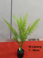 Daun Pakis Artificial - Daun Pakis Latex Premium - Daun Pakis 18 Cabang - Daun Pakis dekorasi hias