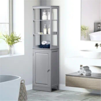 ZK30 Makeup Vanity Cabinet For Bathroom Furniture Standing Bathroom Cabinet With Mirror Living Room Space Saving Cabinet