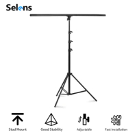Selens Photo Backdrop Stands Adjustable T-Shape Photography Background Frame Support Stands With Clamps для предметной съемки