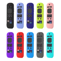 Soft Silicone Remote Control Cover Case with Lanyard Remote Control Case for Roku Voice Remote Pro/RC-MC1 for Roku Ultra 2022 TV