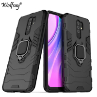 For Xiaomi Redmi 9 Case Shockproof Armor Magnetic Suction Stand Full Edge Cover For Redmi 9 8 8A 7A 9A 9C Case Cover For Redmi 9