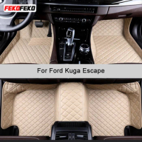 FeKoFeKo Custom Car Floor Mats For Ford Kuga Escape 2012-2023 Auto Carpets Foot Coche Accessorie