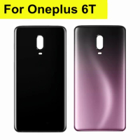 6.41" For Oneplus 6T Battery Cover Rear Glass Panel Door Case for Oneplus 6T Back Glass Cover for One Plus 6T Housing