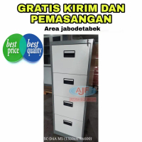 Gercep Filing cabinet 3 laci dan 4 laci filing cabinet steel coating dark grey Price
