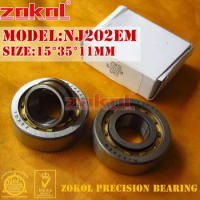 ZOKOL NJ202 E M bearing NJ202EM 42202EH Cylindrical roller bearing 15*35*11mm