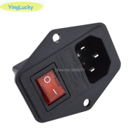 yinglucky jamma ON/OFF switch Socket with female plug for power supply cord Jamma arcade machine IO switch with Fuse