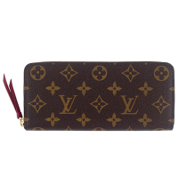 LV M60742 Monogram 老花拉鍊長夾(紫色)