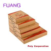 Custom Wholesale Cheap Foldable Corrugated Kraft Paper Food Packing Custom Pizza Box