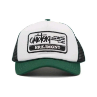 Topi Jaring Omidoki Trucker Hat Ijo Botol Putih Hitam