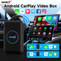 CarlinKit Lite Wireless CarPlay Android Auto Dongle Streaming Android TV Box CarPlay Box WiFi BT Auto-connect For YouTube IPTV