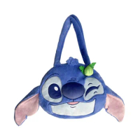 Cartoon Disney Stitch Lots-o-huggin Bear Winnie The Pooh Minnie Chip Dale Plush Large Capacity Shoulder Bag Girl Leisure Handbag