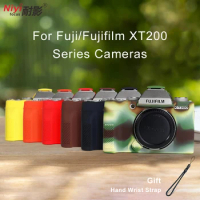 For Fujifilm X-T200 Fuji XT200 Soft Silicone Armor Skin Case Camera Body Cover Fujifilm XT200 Fuji X-T200 Protector Rubber Shell