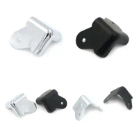 4Pcs Black/Sliver Speaker Corners Metal Angle Rounded Protector Guitar Amplifier Stage Cabinets Accessories